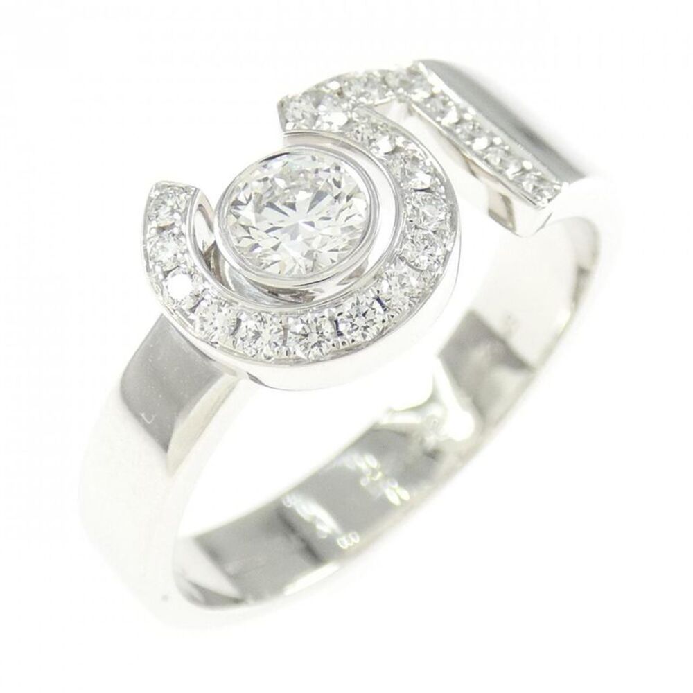 Chanel Eternal Chanel No. 5 750 White Gold Diamond Ring Size 17